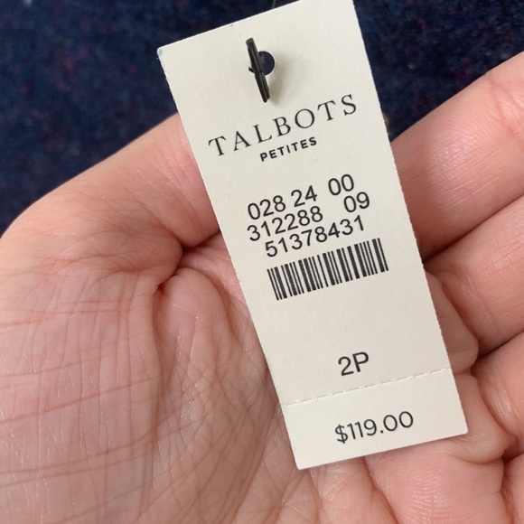 NWT Talbots 2P Navy Wool Skirt - Picture 6 of 11